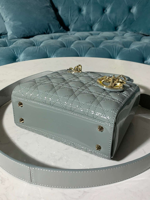 Mini Quilted Light Blue, CD Buckle, DI-060