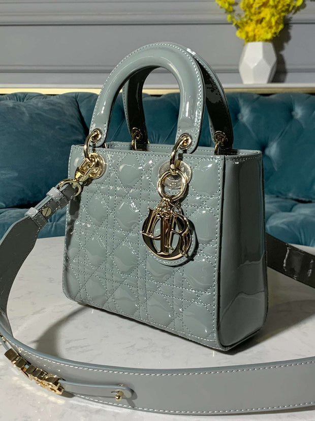 Mini Quilted Light Blue, CD Buckle, DI-060