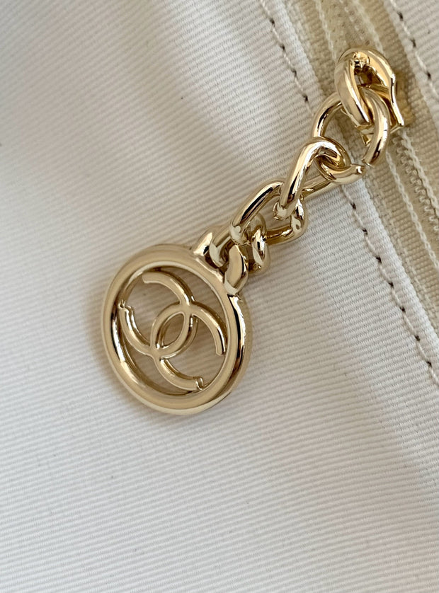 Beige with Silver Buckle CH-037