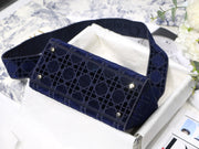 Embroidered Velvet Navy Blue, CD Charm, DI-040