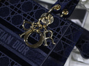 Embroidered Velvet Navy Blue, CD Charm, DI-040