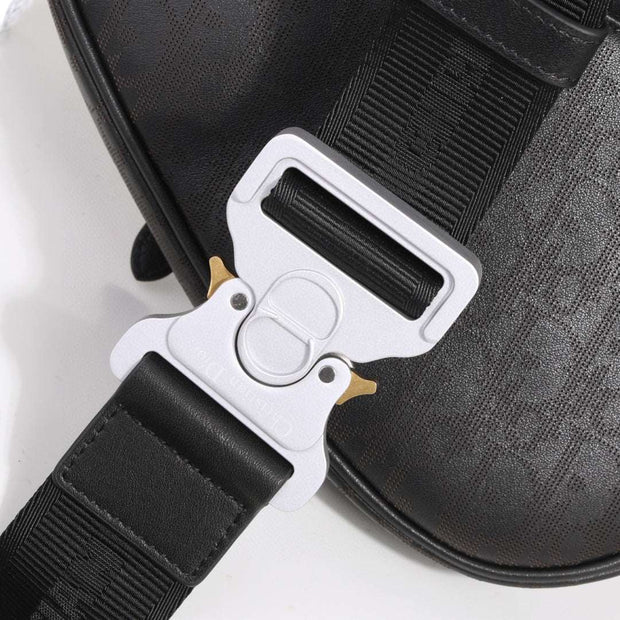 Rectangular Black, CD Buckle, DI-049