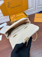 Rectangular Off White with Gold Chain LV-015