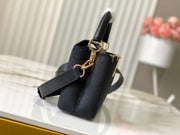 Rectangular Black Suede with Multicolor Details LV-020