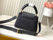 Rectangular Black Suede with Multicolor Details LV-020
