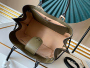 Rectangular Olive Green with Gold Details LV-034