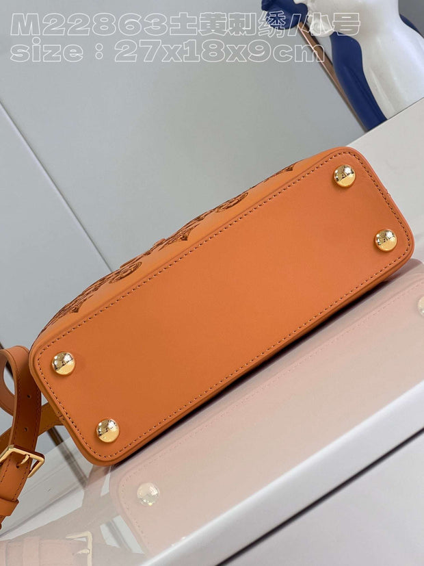 Rectangular Orange with Floral Cut-Out Details LV-035