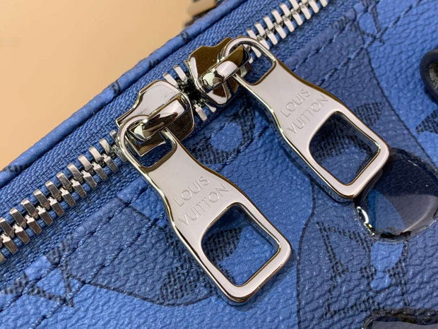 Duffle Shape Blue with Black Straps LV-037