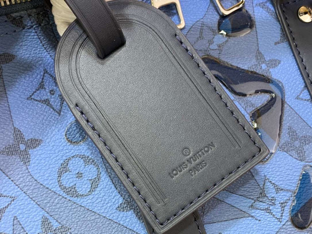 Duffle Shape Blue with Black Straps LV-037
