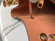 Bucket Brown with Leather Drawstring LV-041