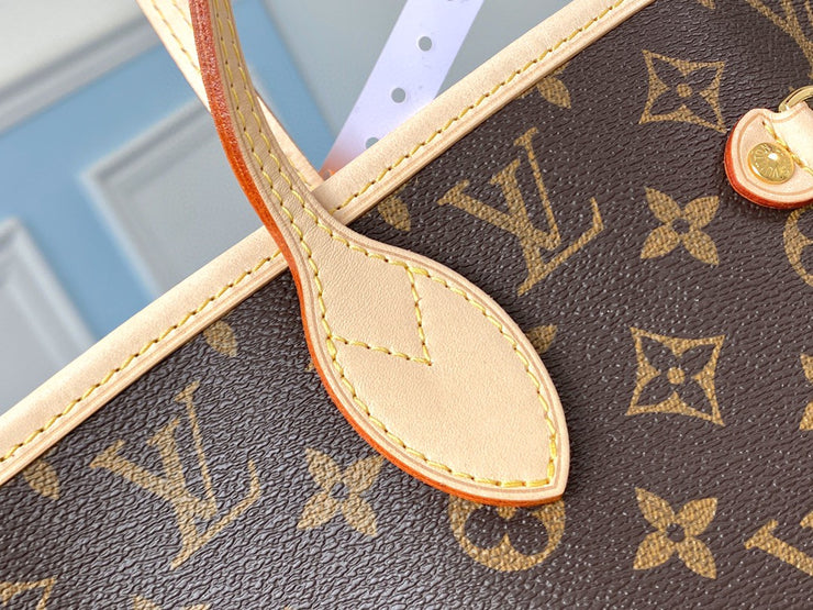Small Round Brown with Beige Handles LV-042