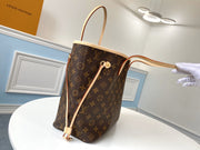 Small Round Brown with Beige Handles LV-042