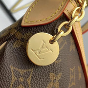 Large Brown with Beige Handles LV-046