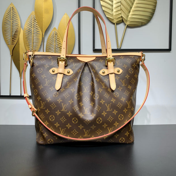 Large Brown with Beige Handles LV-046