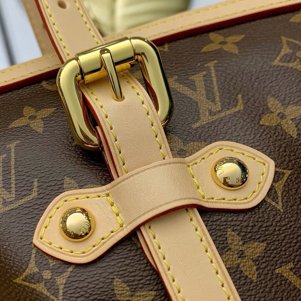 Large Brown with Beige Handles LV-046