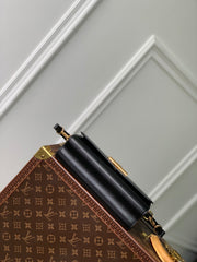 Black Leather with Gold Monogram LV-048