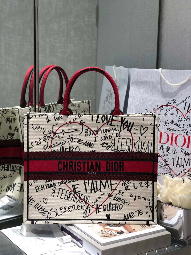 White & Red, Graffiti Print, DI-065