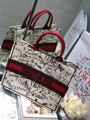 White & Red, Graffiti Print, DI-065
