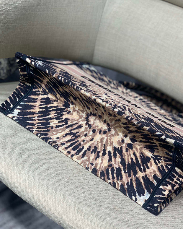 Navy & Beige, Tie-Dye Print, DI-067