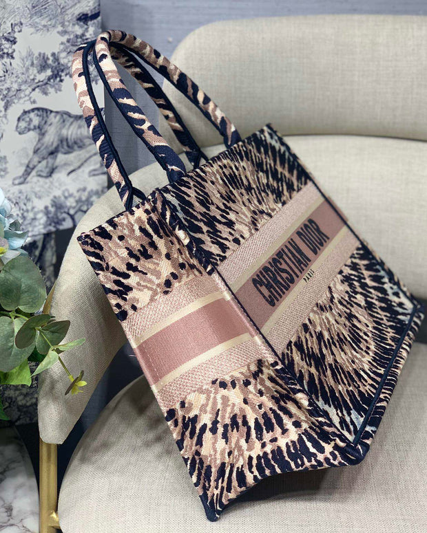 Navy & Beige, Tie-Dye Print, DI-067
