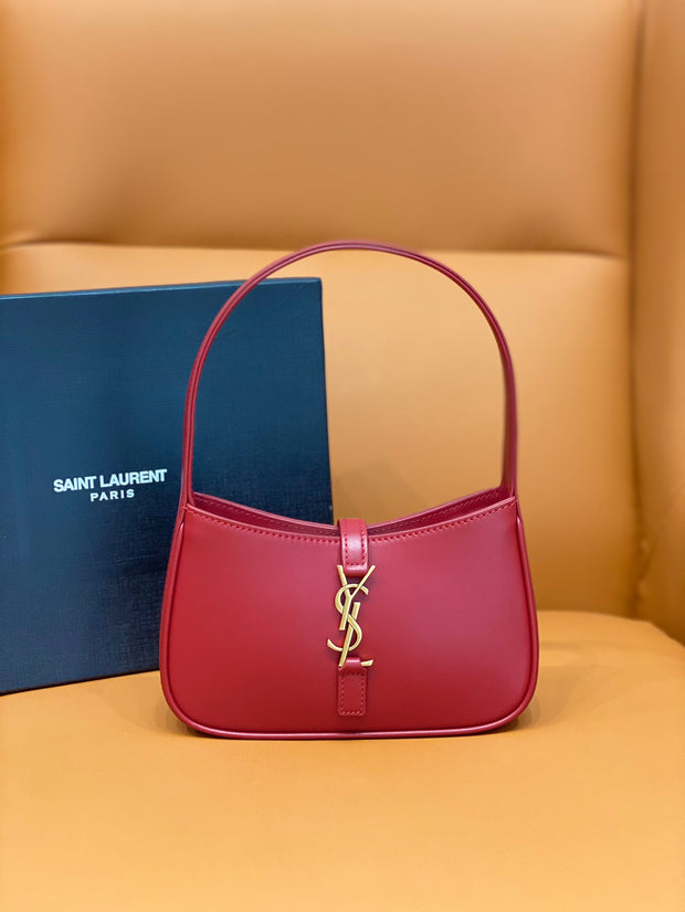 Red Leather with Gold Logo Hobo SL-006