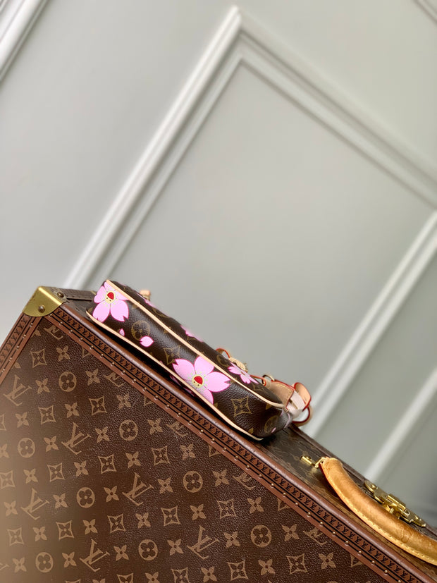 Brown with Pink Floral Design LV-050