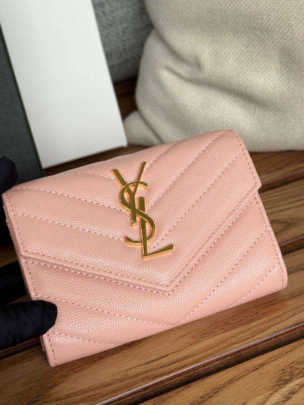 Pink Leather with Gold Logo SL-001