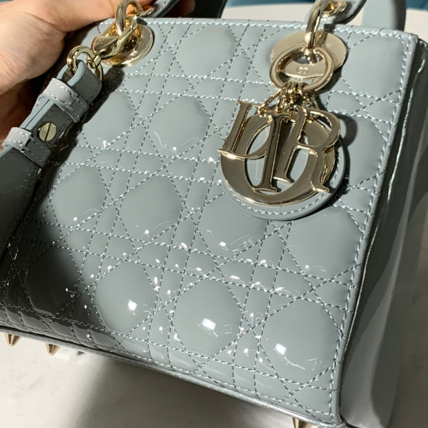 Mini Quilted Light Blue, CD Buckle, DI-060