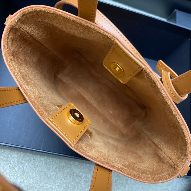 Tan Leather with Gold Logo SL-002