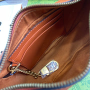 Canvas Shoulder with Belt, Brown and Beige, Crescent Shape GCC-021