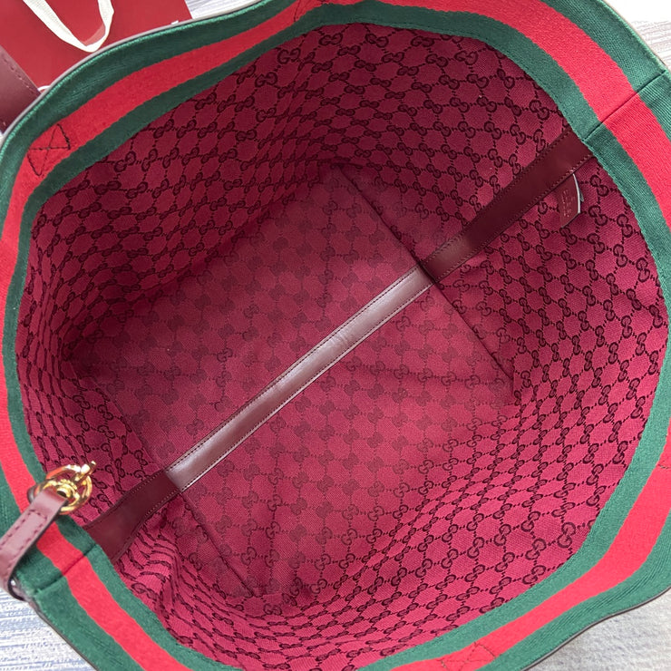 Tote with Handles, Red and Burgundy, Square Shape GCC-022