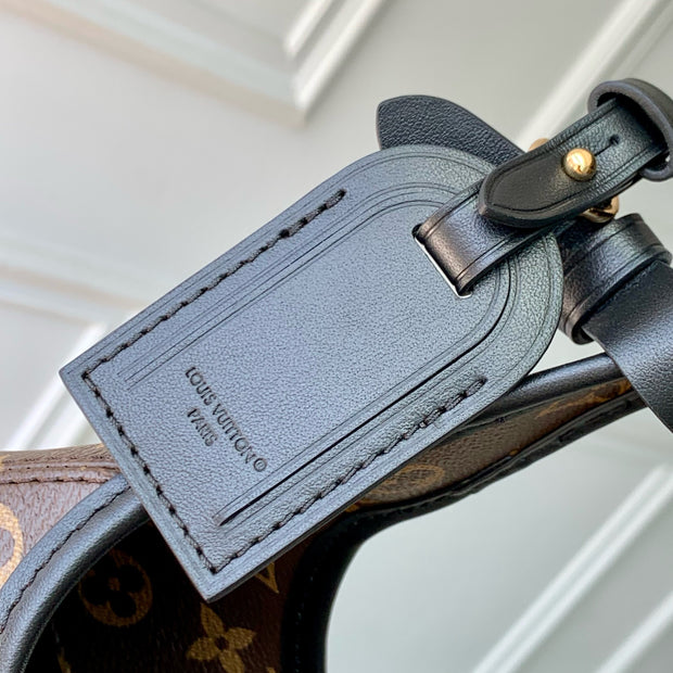 Brown with Black Strap and Gold Lock LV-051