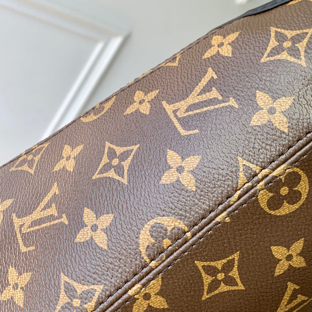 Brown with Black Strap and Gold Lock LV-051