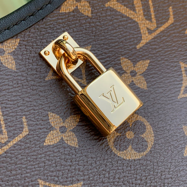 Brown with Black Strap and Gold Lock LV-051