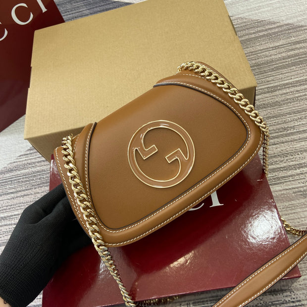 Shoulder with Chain Strap, Brown, Rectangular Shape GCC-025