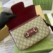 Shoulder with Strap, Beige and Red, Rectangular Shape GCC-029