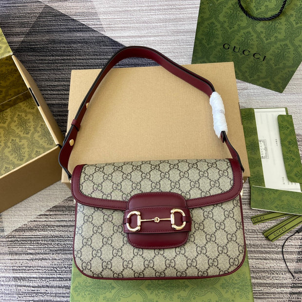Shoulder with Strap, Beige and Red, Rectangular Shape GCC-029