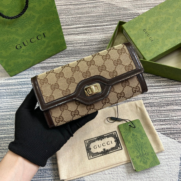 Clutch, Beige and Brown, Rectangular Shape GCC-035