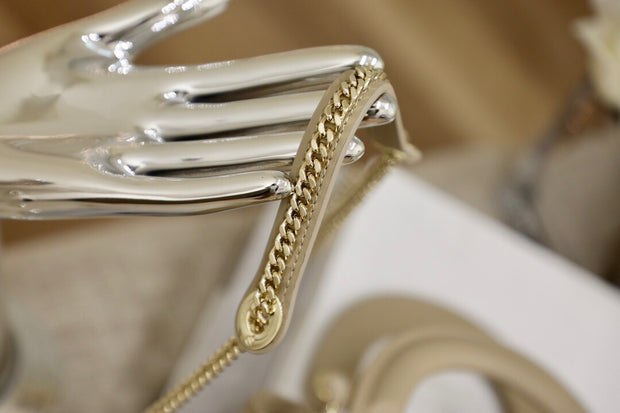 Mini Quilted Beige, CD Buckle, DI-058