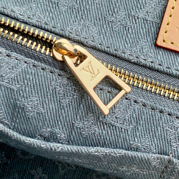 Grey with Beige Handles and Tags LV-054