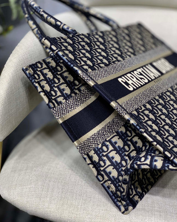 Navy & Beige, Monogram Print, DI-066