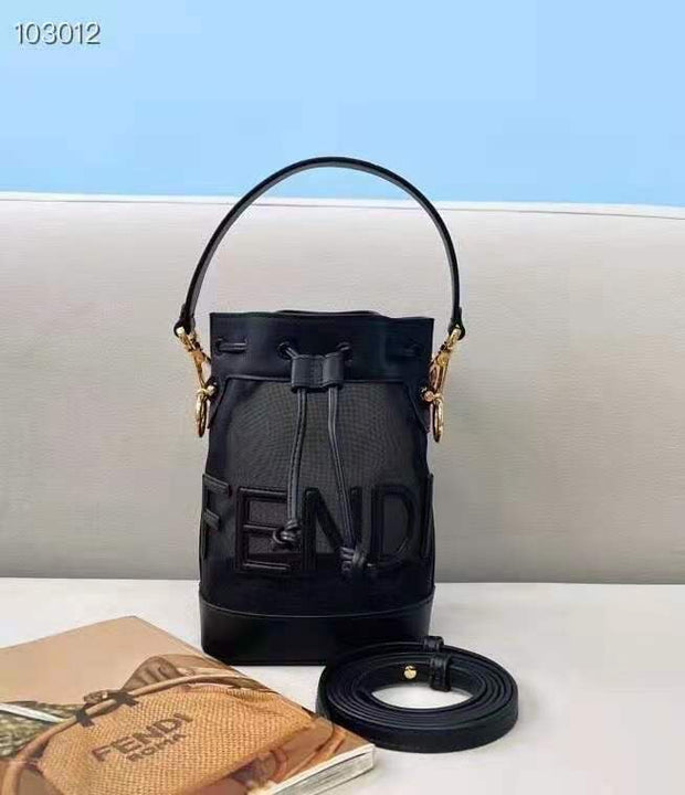Black Bucket with Fendi Logo FN-041
