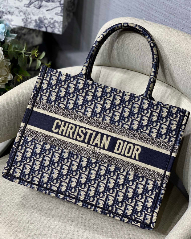 Navy & Beige, Monogram Print, DI-066