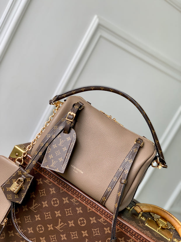Beige Leather with Monogram Strap LV-056