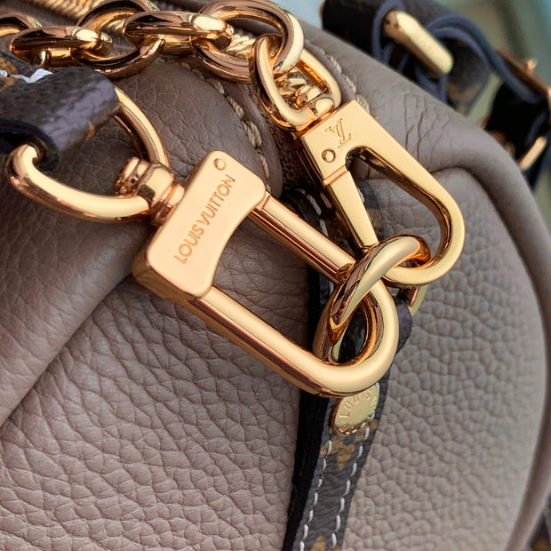 Beige Leather with Monogram Strap LV-056