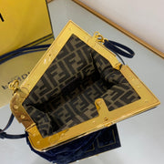 Navy Velvet Monogram FN-045