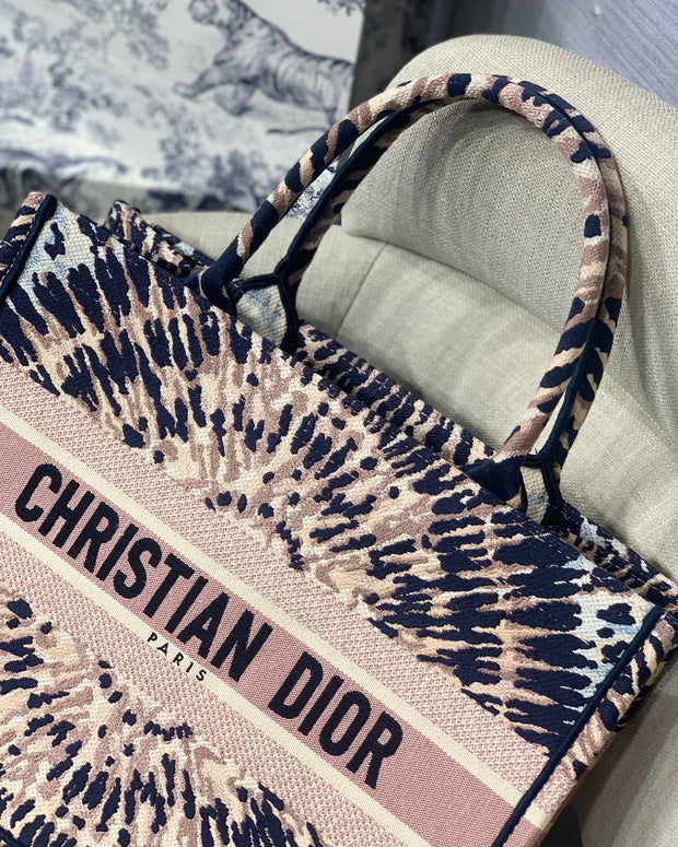 Navy & Beige, Tie-Dye Print, DI-067