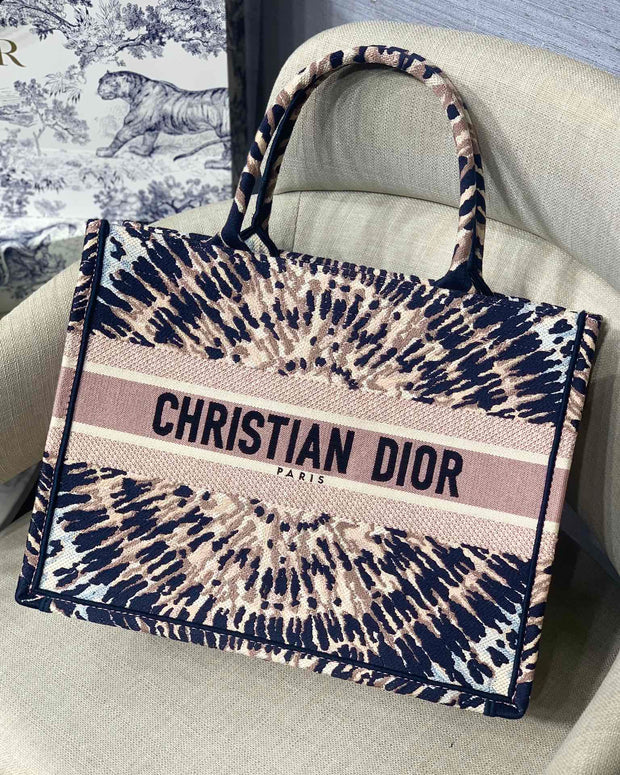 Navy & Beige, Tie-Dye Print, DI-067