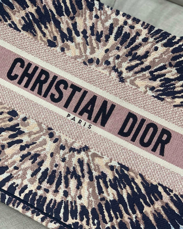 Navy & Beige, Tie-Dye Print, DI-067