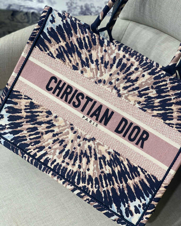 Navy & Beige, Tie-Dye Print, DI-067